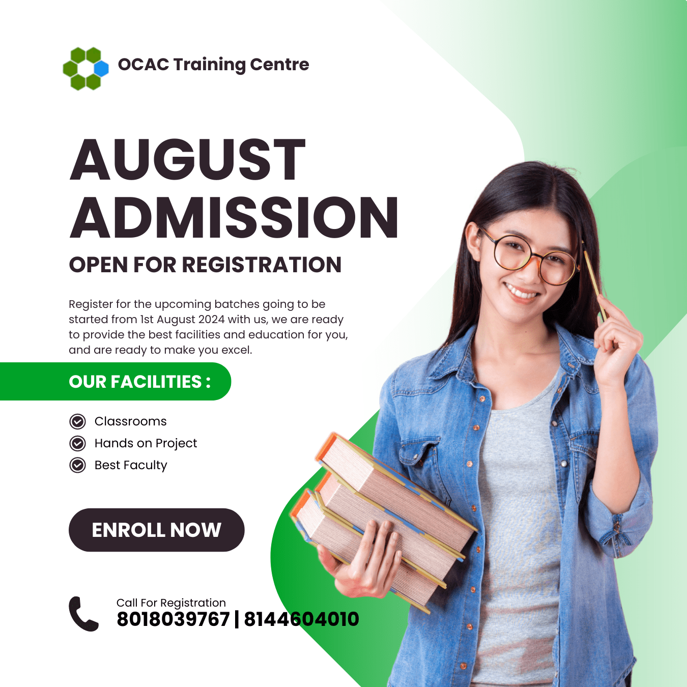 August Batch Admission for OS-CIT & Various other courses